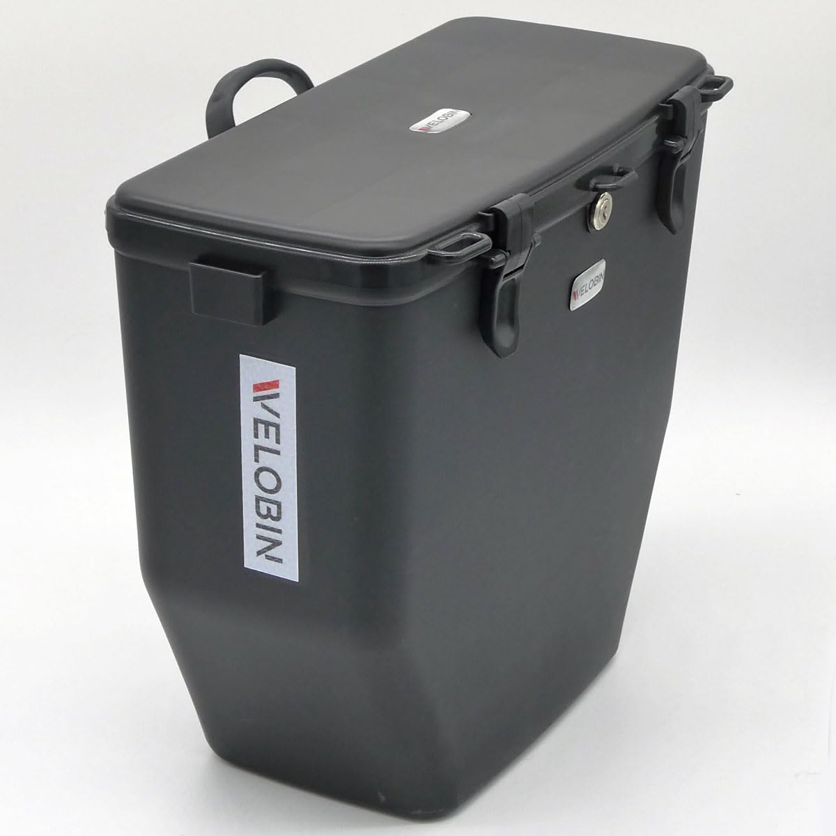 Velobin® Lockable Waterproof Bicycle Pannier Bag (Black) — image 1
