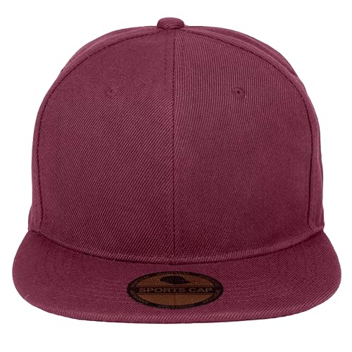 Image of Gelante Plain Blank Flat Brim Adjustable Snapback Baseball Caps Wholesale LOT 12 Pack