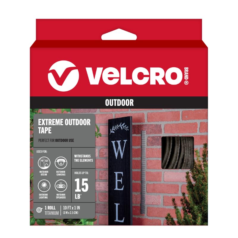 Image of VELCRO Brand - Industrial Strength - Extreme - 1 inch Wide Tape, 10' - Black