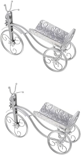 Ciieeo 2 Pcs Wine Rack Funny Wine Bottle Holder Bike Wine Holder Bike Wine Metal Rack Wine Storage Rack Wine Storage Holder Wine Holder Stand