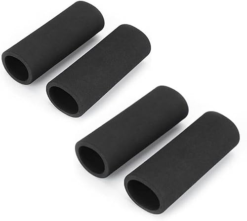4 unids negro moto manillar antideslizante espuma cubiertas anti vibración para motocicleta deporte bicicleta, Cafe Racer, ATV y Utv Grip