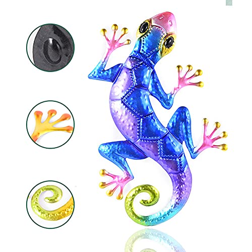 Amazon.co.jp: 曇らされた色のヤモリ トカゲの絵 手工芸品のペンダント