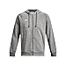 Under Armour Men's Rival Fleece Full Zip Hoodie, (025) Castlerock Light Heather / / White, X-Large