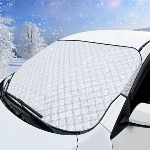YYTERI Protector Hielo Parabrisas, para Ford KA/KA+ 2008-2023 Protección del Parabrisas en Invierno, Funda Plegable Parabrisa Delantero