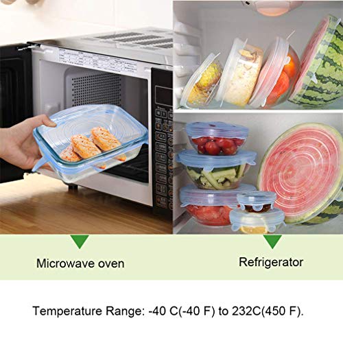 Rottay Coperchi di Silicone Stretch, 13 Pack di