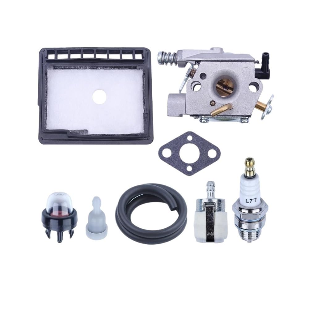 Kit de ajuste de la línea de combustible y el filtro de aire del carburador, compatible con motosierra CS301, CS305, CS306, CS340, CS341, CS345 y CS346. Reemplaza 90076 y 90149Y.