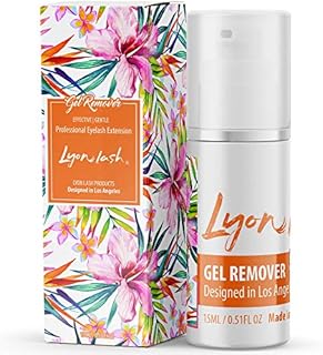 Lyon Lash Gel Remover for Professional Eyelash Extensions 15ml | Quickly Dissolves Powerful Eyelash Extension Glue in Less than 60 seconds | Professional Use | Essential Lash Supplies