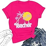Teacher Shirts Women Neon Teacher Shirt Retro 90s Teacher Outfits Teacher Clothes Tops