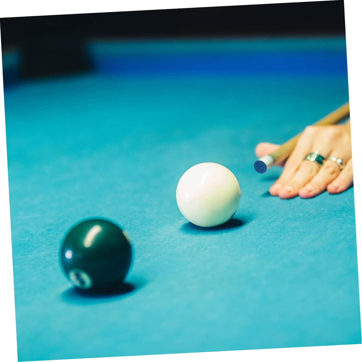 OSOLADY 30Pcs Billiard Tips Replacement Durable Pool Parts Convenient Storage Box for Billiards Accessories Enhance Game Performance