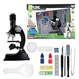 El kit de investigación incluye un microscopio con luz y accesorios