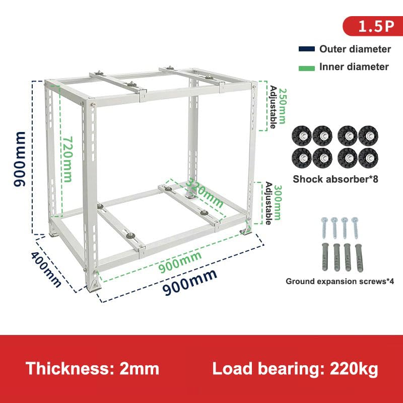 Base de systèmes de pompe à chaleur double niveau pour gain de place extérieur - 2