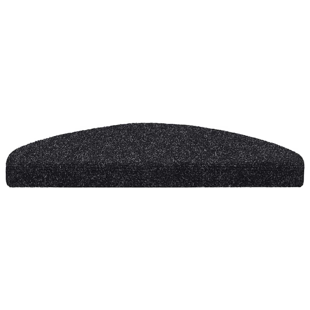 Lot de 20 tapis d'escalier autocollants - 65 x 21 x 4 cm - Noir - Semi-circulaires - Antidérapant - Avec protection contre les marches et les rayures - Pour escalier en bois, escalier en