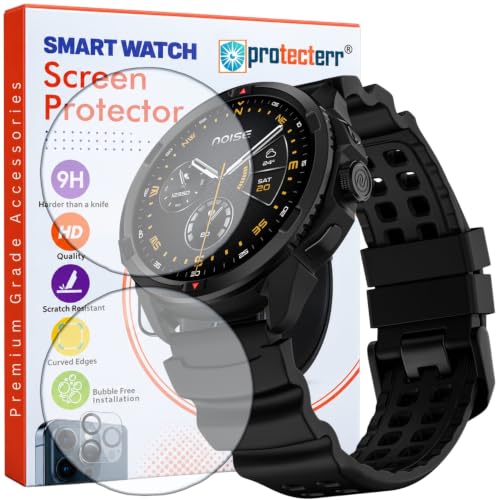 Image of Smartwatch Screen Protector for Noise Endeavour Pro 1.5 inch (Pack of 2) - Flexible TPU Film, 9H Scratch Resistant, Self Healing, Anti Fingerprint, HD Clear - Not Tempered Glass