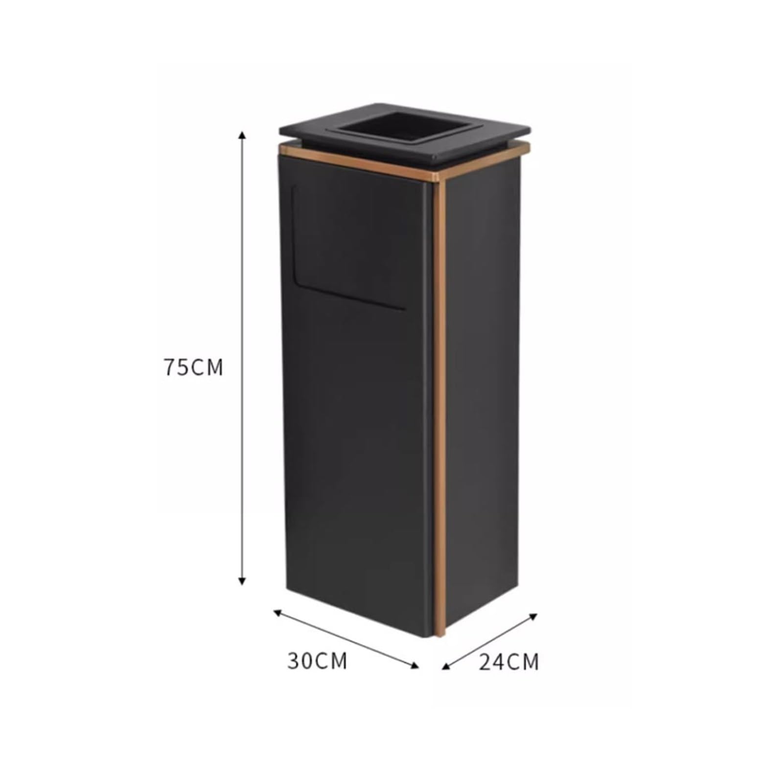 Inicio Papelera for interiores y exteriores, contenedor de basura acero inoxidable con cenicero, residuos comercial Papelera