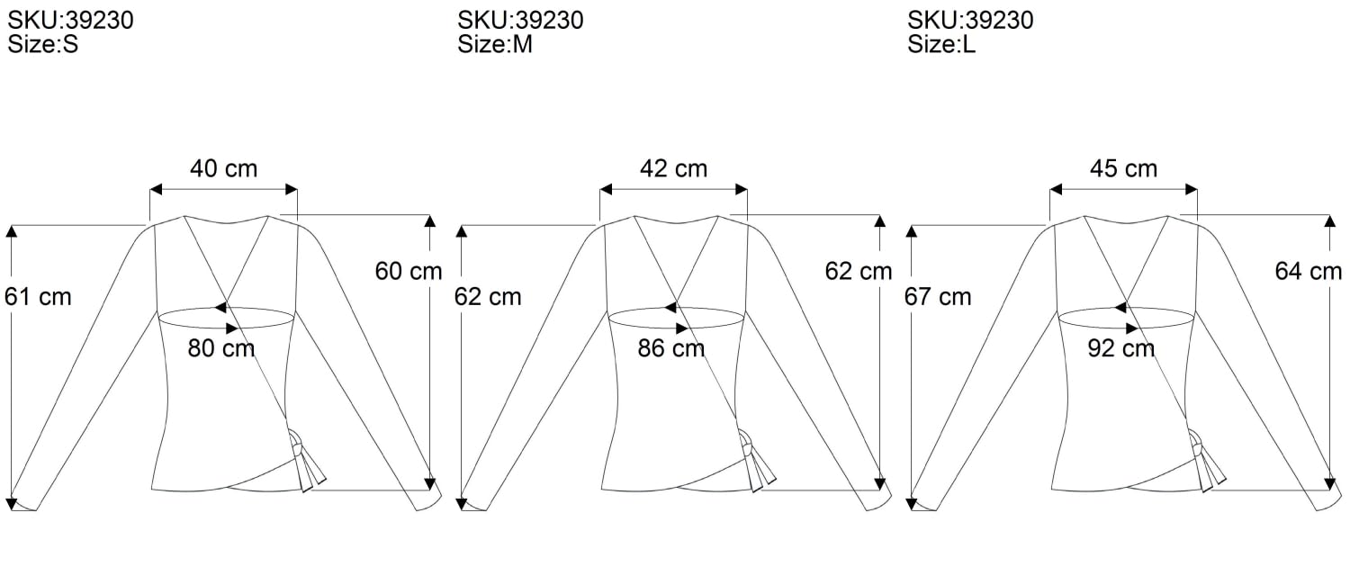GURU SHOP Wickelshirt, Baumwollstrick Pullover, Wickeljacke, Damen