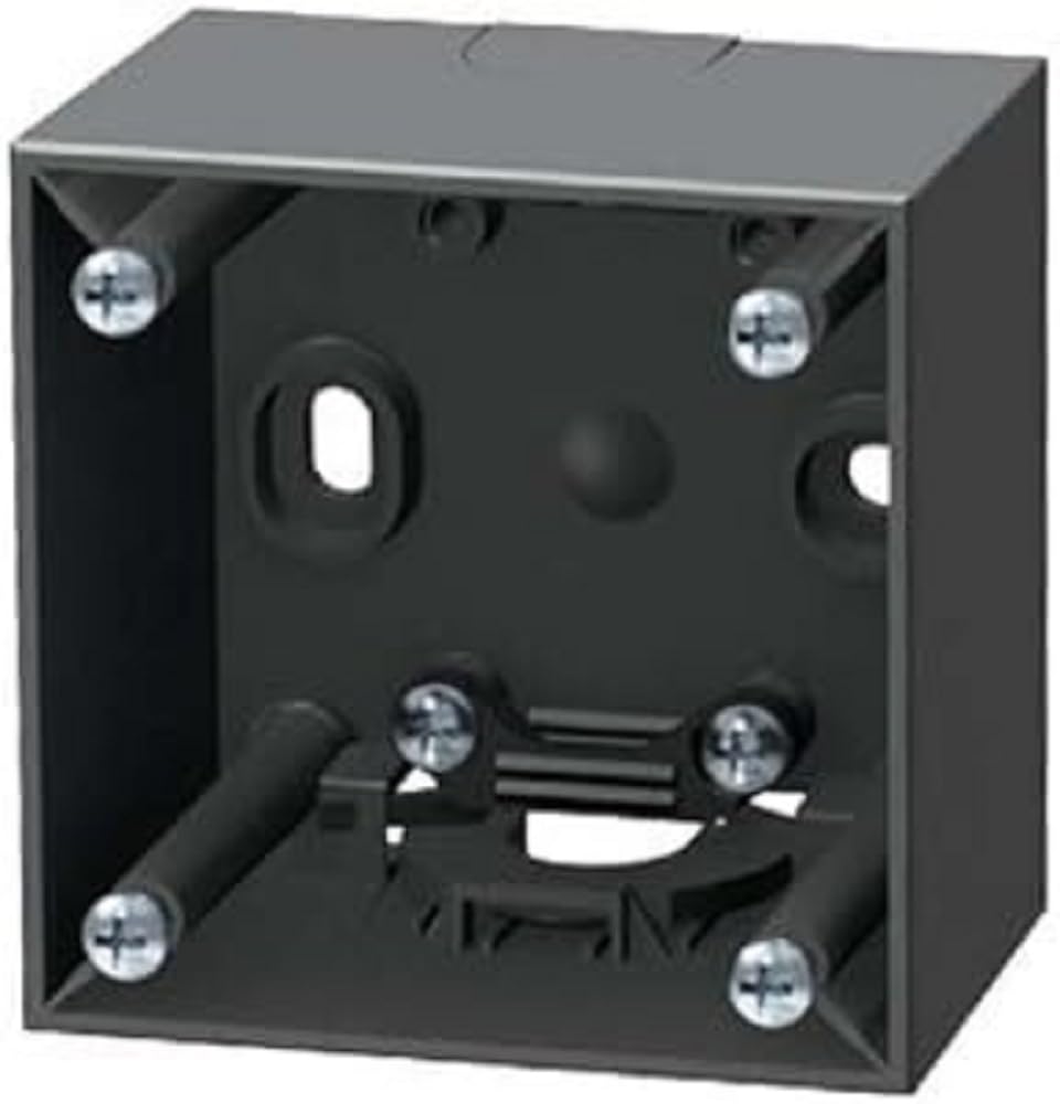 Hager - Obudowa montażowa powierzchni 1 element z matowym antracytowym zaciskiem