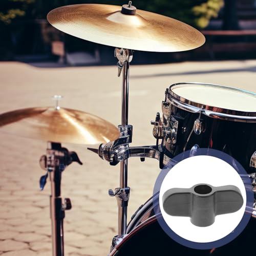 4 piezas de accesorios para soporte de platillos de batería, hardware para juego de batería, repuestos incluyen tornillos de mariposa y mango de sujeción para instalación fácil miniatura 5