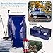 VENO 6 Pack Moving Bags w/Backpack Straps, Heavy Duty, Moving Boxes Alternative, Packing Supplies, Large Storage Totes for Dorm Room Essentials with Zipper for Clothes (Blue, 6 Pack)