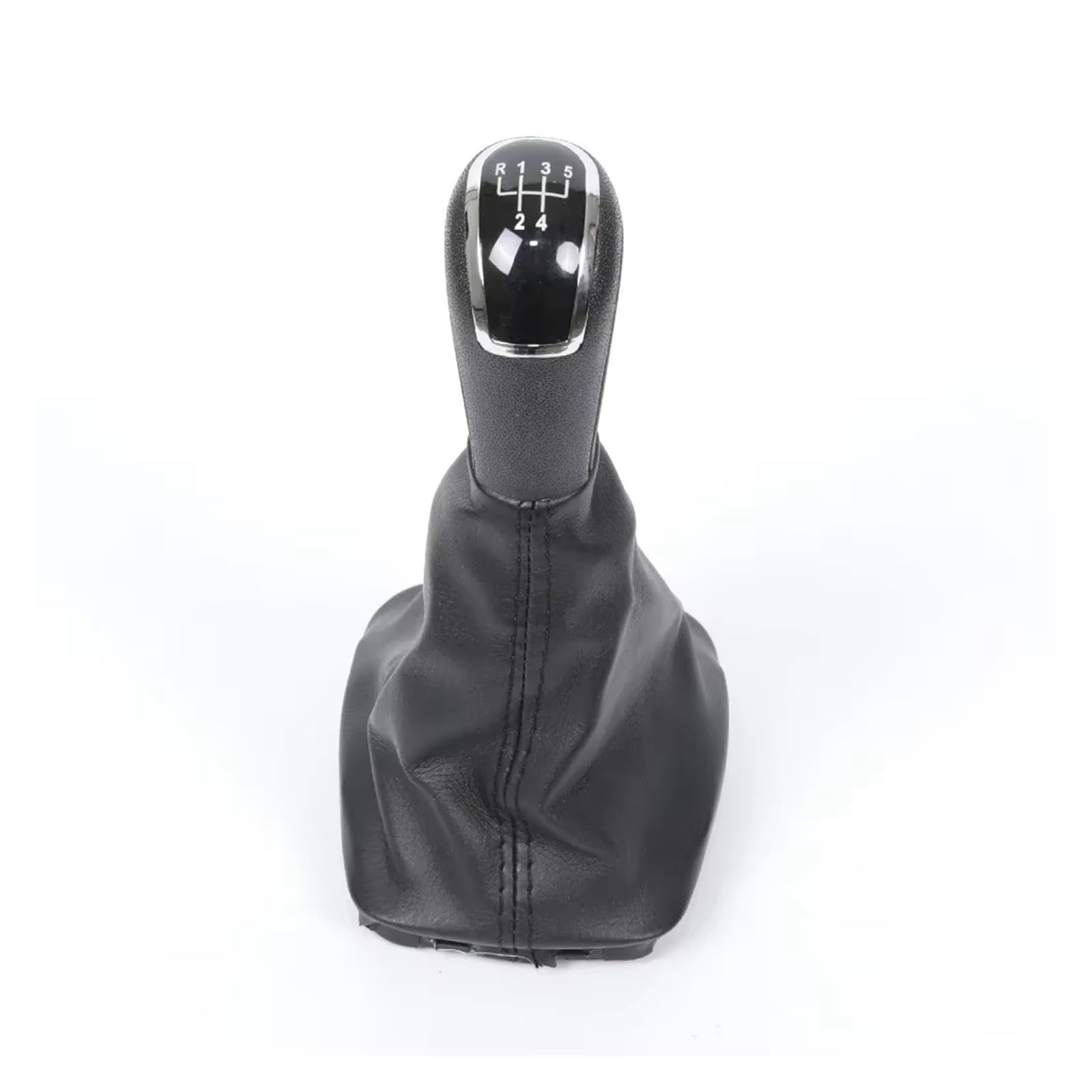 Hguvsjd Black 5 Speed Car Shift Gear Knob For Skoda For Fabia Mk1 2000-2008 5/6 Speed Car Gear Shift Knob Lever Change Head With Pu Leather Gaiter Boot Cover Transmission Shifter Lever(Black 5 Speed)
