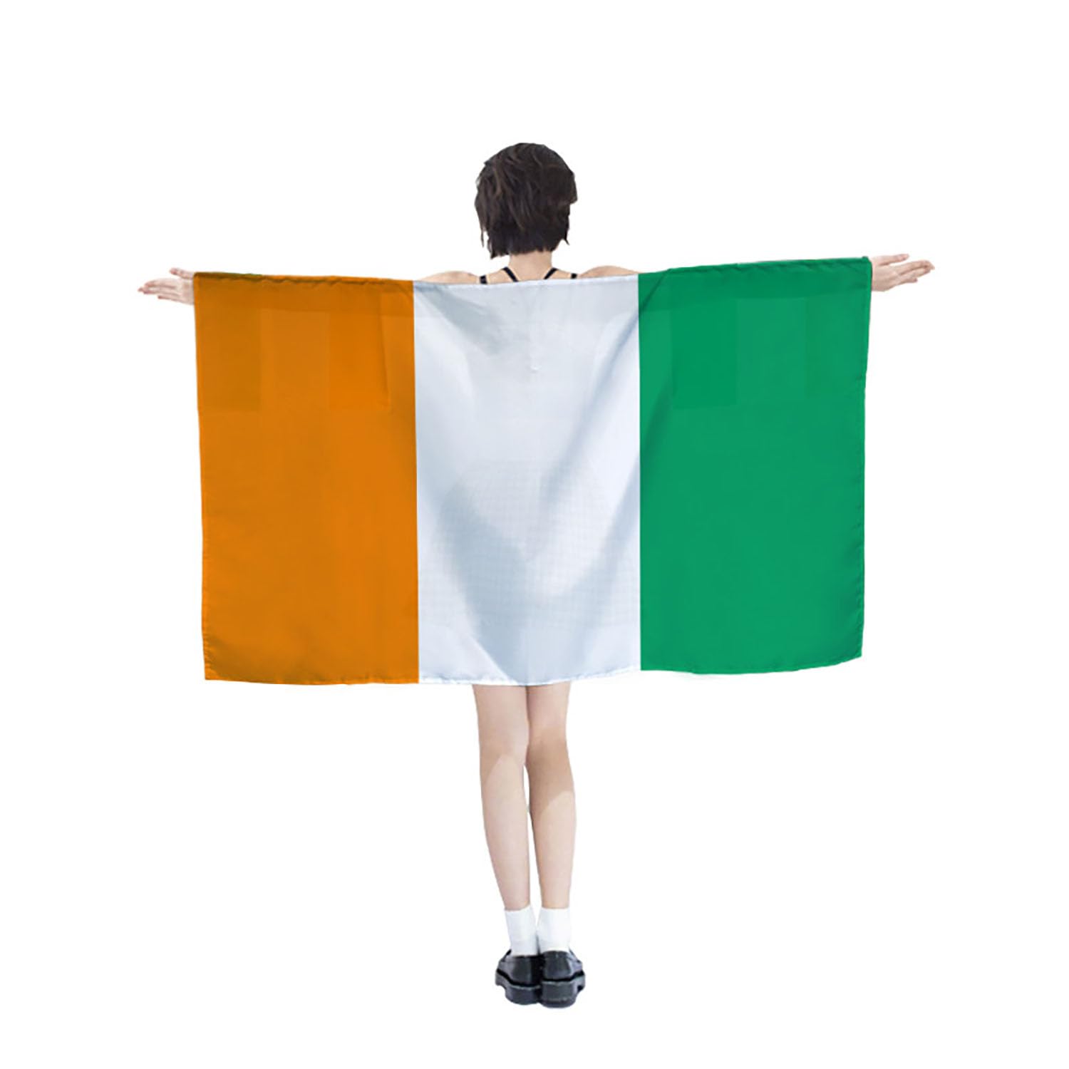 Drapeau cape Côte d'Ivoire CIV pour supporter de football et grands événements sportifs
