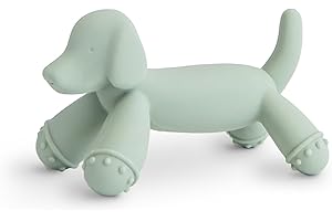Mushie Silicone Baby Teether Toy | Dachshund Baby Teether