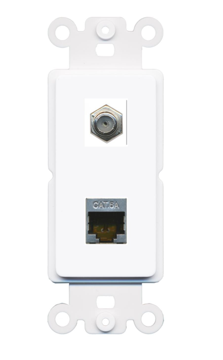 Amazon.com: RiteAV - Coax Cat6A Shielded Port Wall Plate