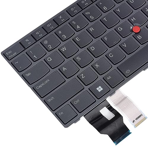 Replacement Backlit Keyboard for Lenovo Thinkpad T14 Gen 3 Gen 4, Thinkpad L14 Gen 3 Gen 4 & Thinkpad P14s Gen 3 Gen 4 Series Laptop Keyboard US Layout P/N: 5N21D68345, Gray by KBRPARTS - Used condition - Image 2