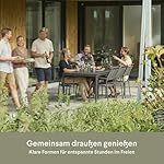 Mandalay Verona Gartenmöbel-Set Aluminium Schieferoptik