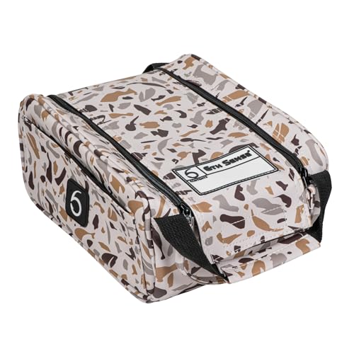 6th Sense Fishing Large Bait Bag Durable Soft-Sided Storage for Soft Plastics - Perfect for Bass and Crappie Fishing (Underland - Peppergrass)