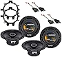 Harmony Audio Bundle Compatible with 1997-2000 Dodge Dakota (2) HA-R65 6.5' New Factory Speaker Replacement Upgrade Package 300W Speakers with HA-826600 Speakers Adapter Kit