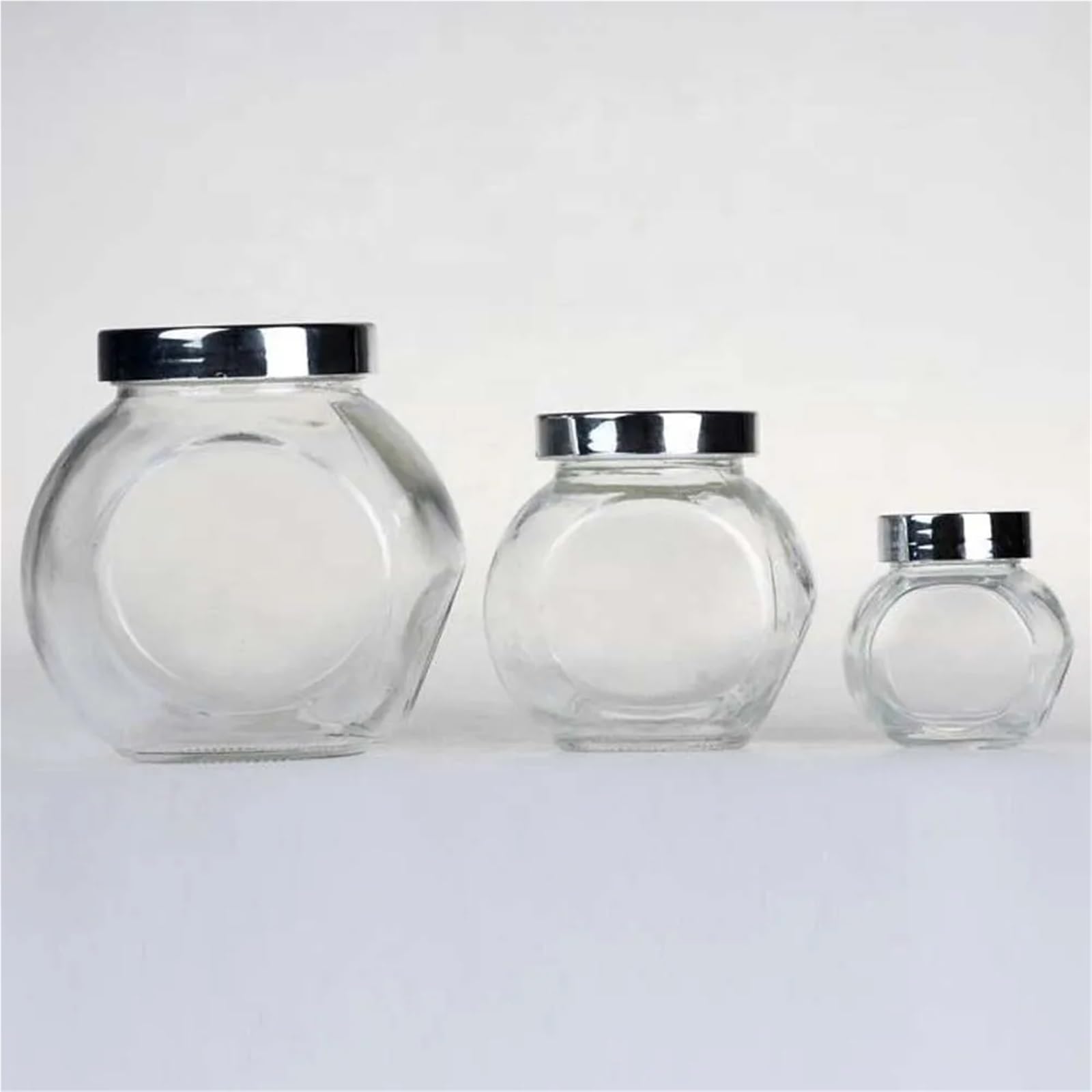 Bottiglia di vetro in barattolo da 3 once 6 8 con tappo a vite for la conservazione degli alimenti Marmellata Jelly Sea per Caramelle(100ml)