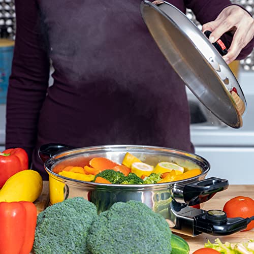 Precise Heat 3-1/2-Quart Surgical Stainless-Steel Oil Core Skillet