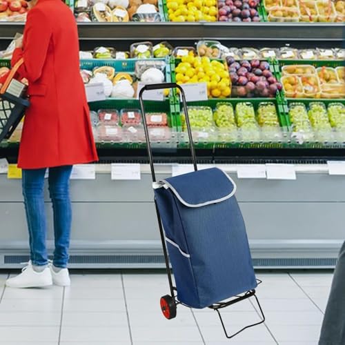 Carretilla plegable metálica ligera con 2 ruedas ajustable miniatura 3