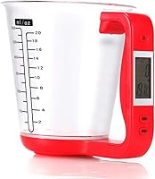 Arinda Digital Kitchen Measuring Cup Scale with LCD Display - 1000g/1g Precision for Baking, Coffee, Tea Weighing