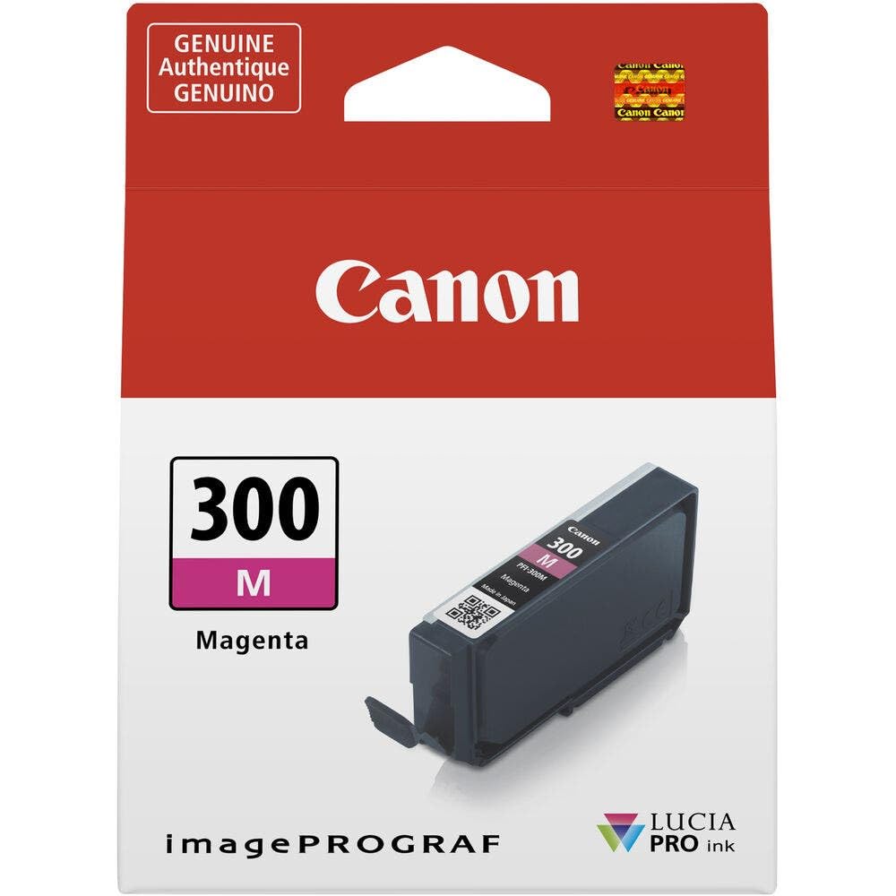 Original Canon PFI-300M Magenta Ink Cartridge (4195C001)