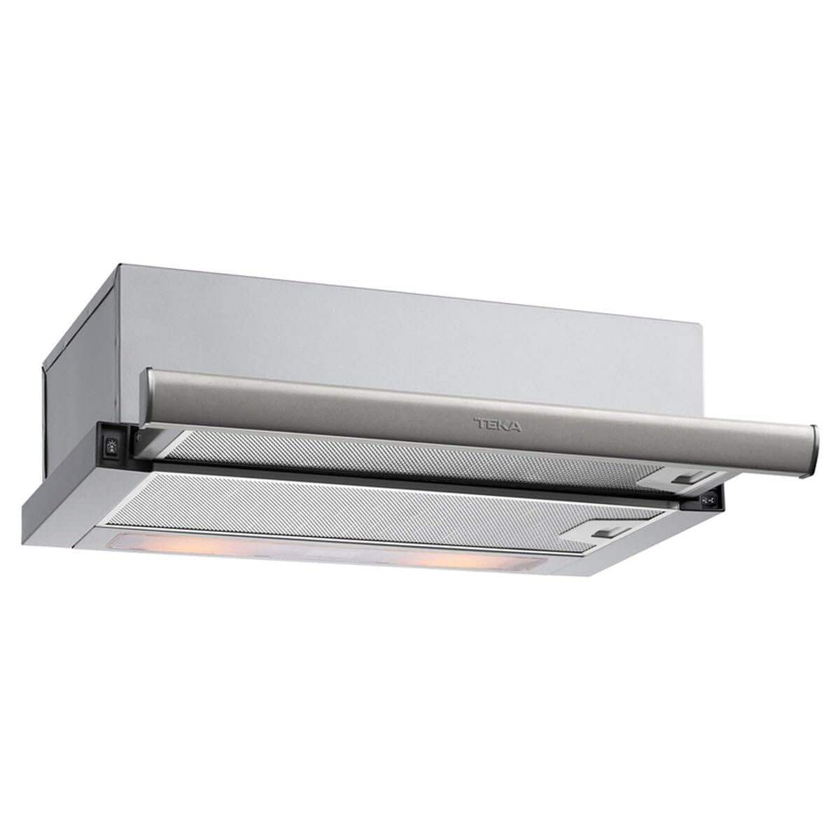 Teka TL 6420.2 60cm Extendable Kitchen Extractor Hood 2 Speed + Intensive Telescopic or Extra Flat Cooker Hood Mechanical Controls and LED Lighting