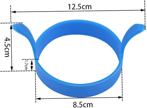 Miniatura 2 de TIDTALEO moldes redondos de silicona para gelatinas círculo molde de silicona anillo de huevo molde de huevo molde para panqueques molde tortilla