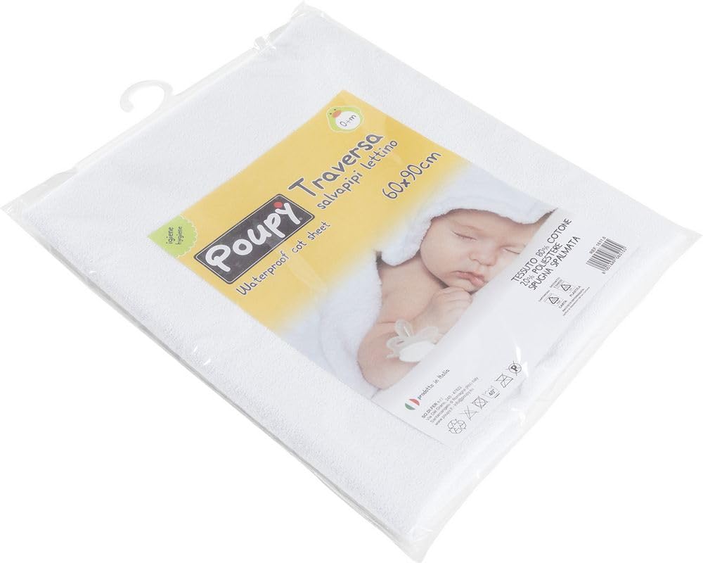 Poupy Traversa salvapipì per lettino neonati cotone PVC
