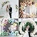 7.2FT Circle Balloon Arch Stand for Floor Round Arch Backdrop Stand for Parties Flower Balloon Arch Frame Kit Flower Gold Metal Arches Backdrop for Birthday Party Wedding Christmas Decorations