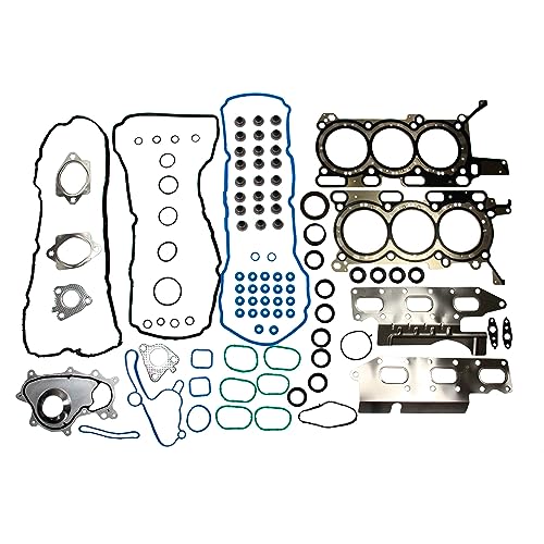 Image of DNJ HGB4328 Engine Cylinder Head Gasket Set with Head Bolt Kit, Complete Repair Set for 2015-2018 Ford, Lincoln Expedition, F-150, Navigator 3.5L V6 24V DOHC 3496cc