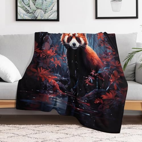Couverture canapé panda en flannel super douce 100x130cm - 3