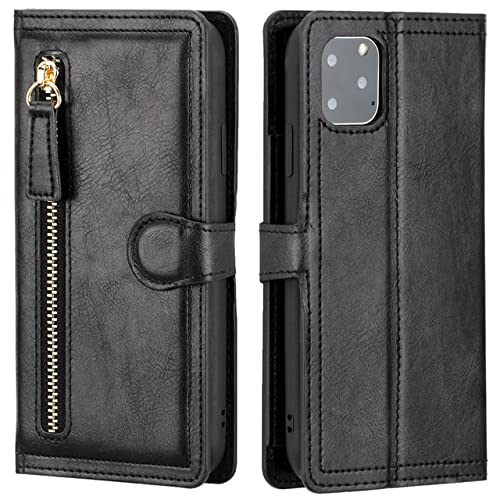 Étui portefeuille iPhone 8 Plus avec fermeture à glissière antichoc