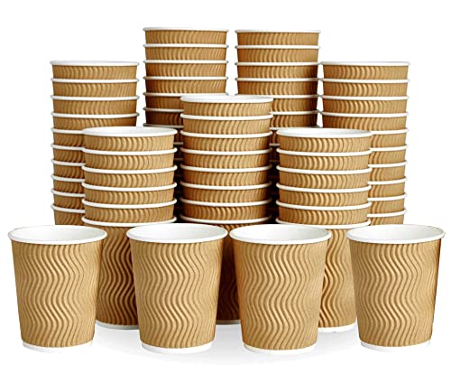 5-oz-Disposable-Paper-Cups-Pack-of-100-Eco-Friendly-Biodegradable-Drinkware-Ideal-for-HotCold-Beverage-Drinking-Cup-for-Water-Juice-in-Parties-BBQ-Travel-Events-150-ml-5-OZ-Brown