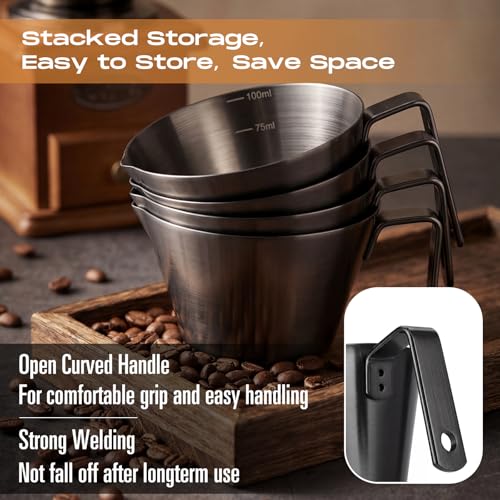 Vasos espresso acero inoxidable 12 piezas 100 ml miniatura 3