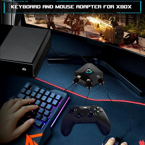 Arvin Keyboard and Mouse Adapter for Nintendo Switch/PS4/PS3/Xbox One/Xbox 360 Consoles, Switch Adapter Support Custom Mapping & Mouse Sensitivity Adjustment, Wired Keyboard and Mouses Converter by arVin - Image 5