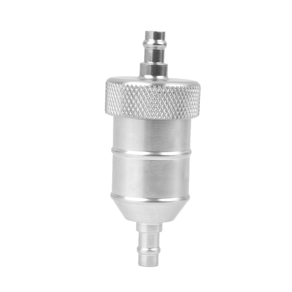 Motorcycle Pit Dirt Bike ATV Quad Inline Fuel Gas Filter 1/4 inch 6mm Silver-picture-27