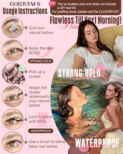 Image of Brown Wispy Lash Clusters Manga Eyelashes Clusters Natural Cluster Eyelash Extensions Fairy DIY Lash Extension Anime C Curl Waterproof Individual Eye Lashes