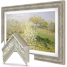 إطار تلفزيون Tuscan Pearl 3" Color Chip Premiere Deco مقاس 32 بوصة و43 بوصة و50 بوصة و55 بوصة و65 بوصة و75 بوصة و85 بوصة متوافق فقط مع أجهزة تلفزيون Samsung The Frame وPro يناسب 2021-2026 وLS03A وLS03B وLS03C وLS03D وLS03FA وLS03FW