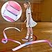 PEUTIER 2pcs Gradient Ribbon Dance Wand, 78.7 Inch Rainbow Color Kid Dancing Rhythmic Gymnastics Ribbon Streamers Equipment for Girls Art Dance Performances, Decorative Props, Birthday Gift