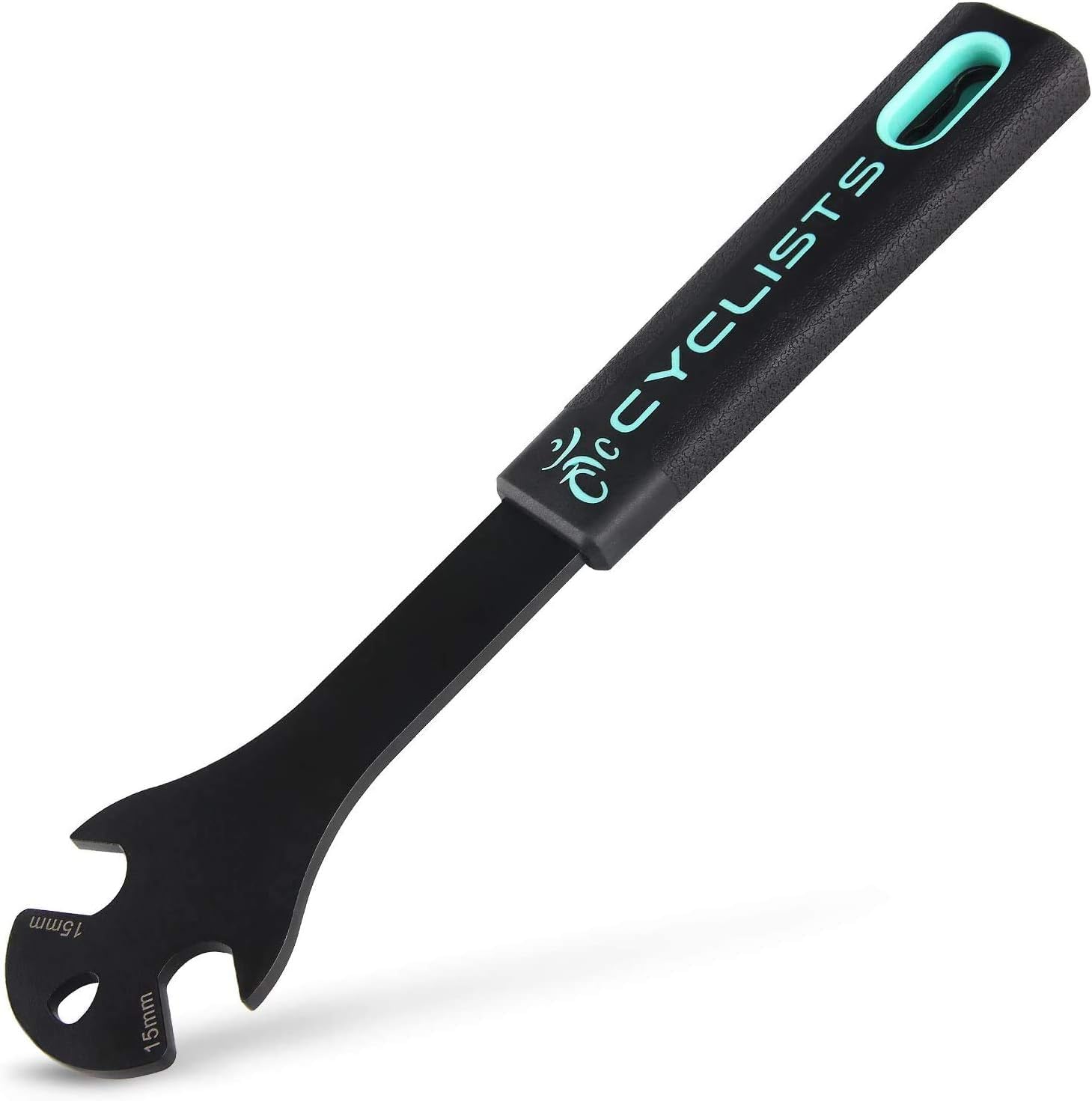 Chiave Per Pedali Bici Extra Lunga 340 Mm – Manico In Gomma Morbida Antiscivolo – Apertura 15 Mm – Spessore 5 Mm – Attrezzo Per Montaggio E Smontaggio Pedali - 4